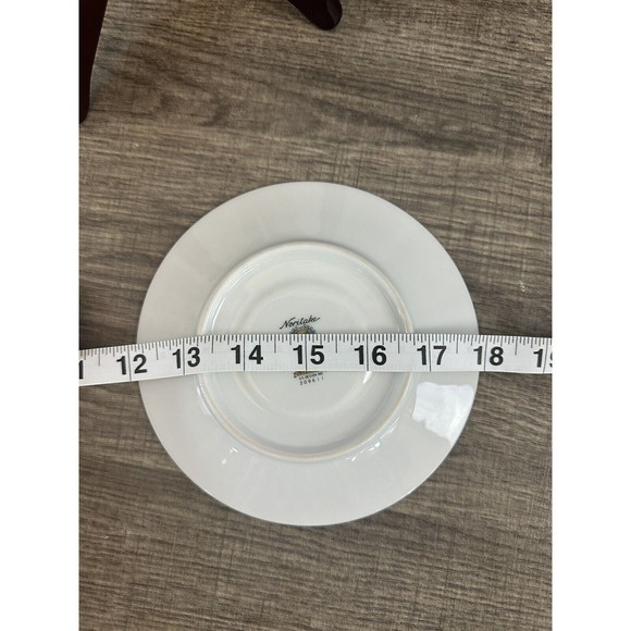 Noritake Porcelain China 6716 INVERNESS Platinum Vintage Japan Blue White Saucer - Picture 16 of 16